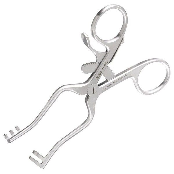Miltex Vantage Weitlaner Retractor, 4in, with 2x3 Blunt Teeth